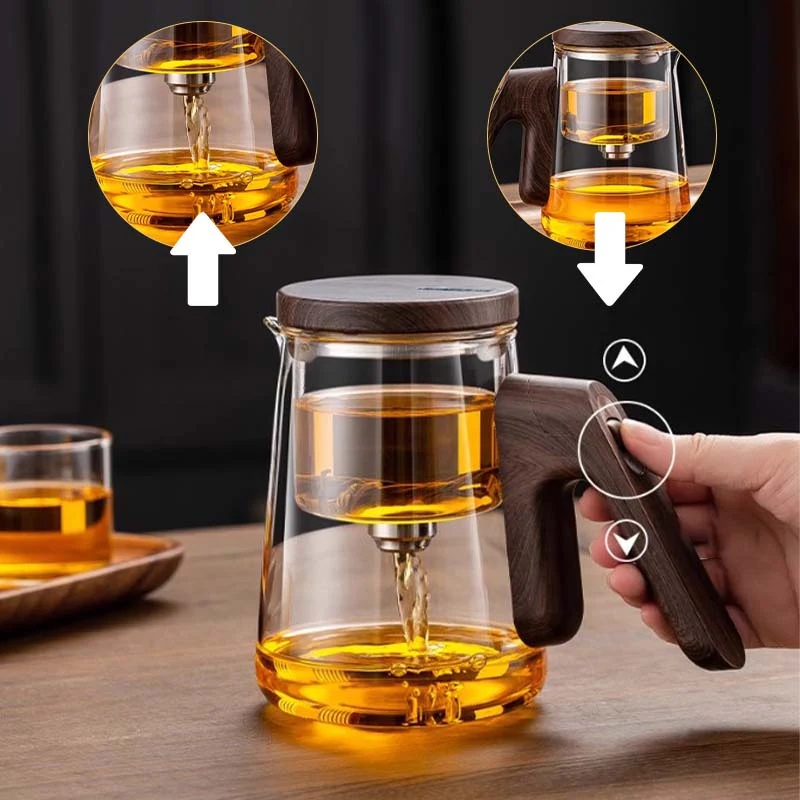 Semi-Automatic Water Guide Magnetic Teapot with Filter