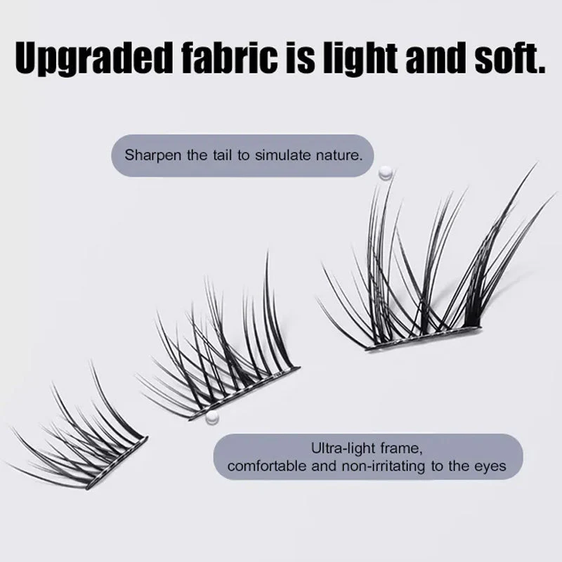 Self-Adhesive Fox-Eye Winged False Eyelashes