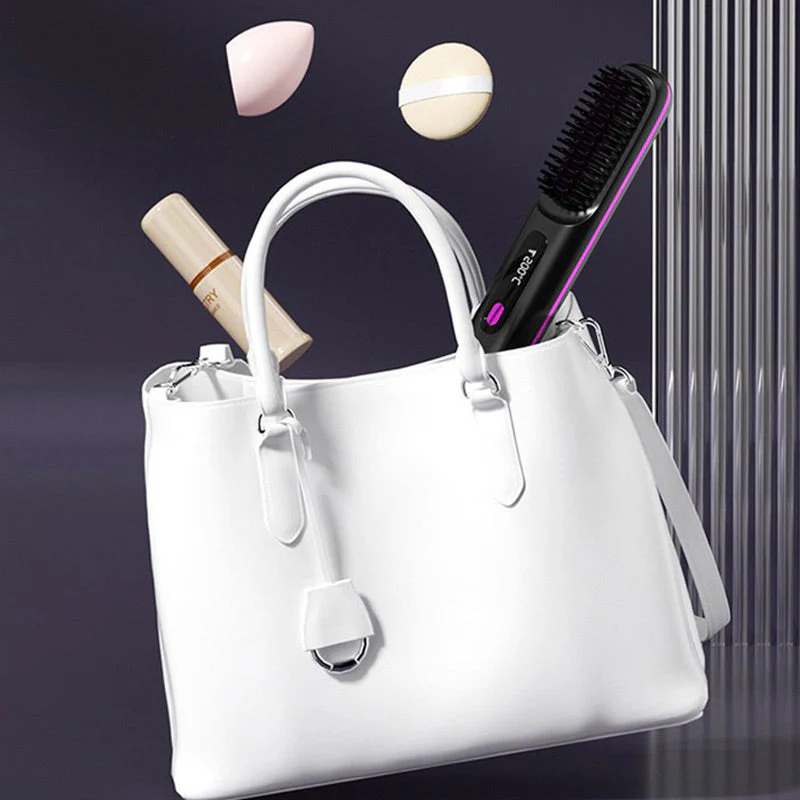 Summer Hot SaleWireless Ceramic Heating Hair Straightening Comb Summer Hot SaleWireless Ceramic Heating Hair Straightening Comb