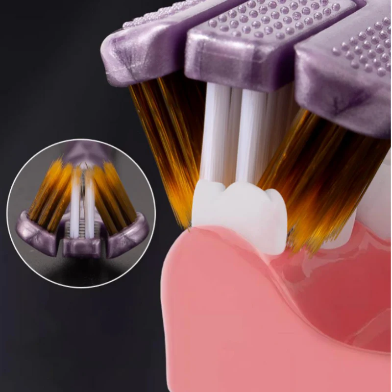 HOT SALE Three-headed multi-angle cleaning toothbrush