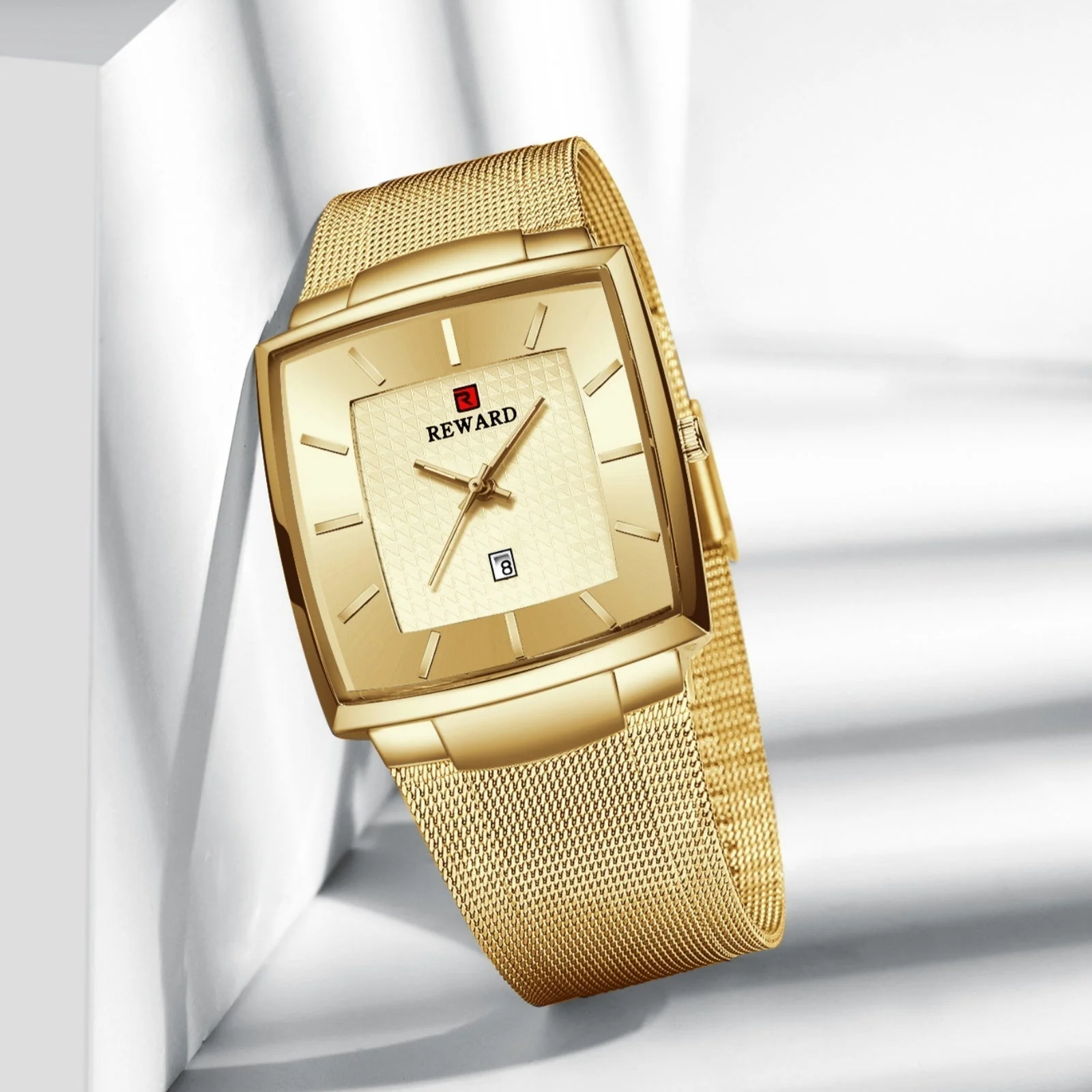 2025 Hot Sale Men’s Ultra-thin Square Mesh Belt Quartz Watch 2025 Hot Sale Men’s Ultra-thin Square Mesh Belt Quartz Watch