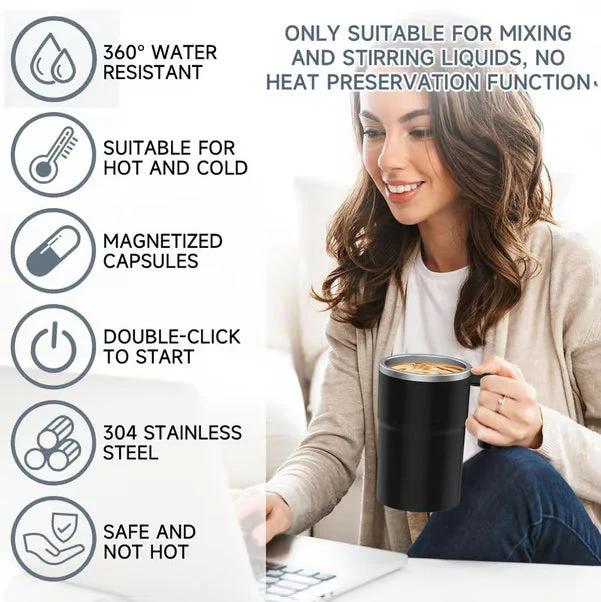 Rechargeable Automatic Magnetic Stirring Coffee Mug Set