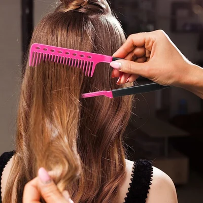 V-shaped clip design curling comb V-shaped clip design curling comb