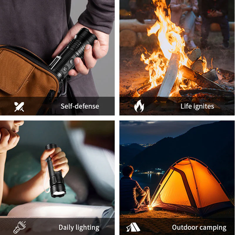 2025 new hot sale 4 in 1 Outdoor LED Flashlight 2025 new hot sale 4 in 1 Outdoor LED Flashlight