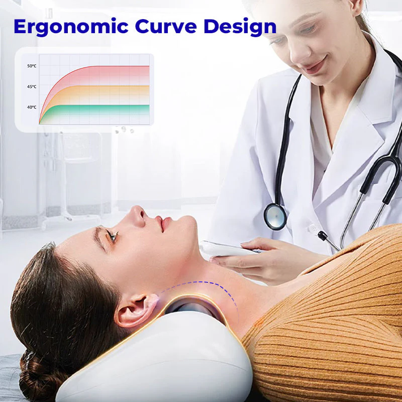  Red Light Therapy Neck Traction Pillow