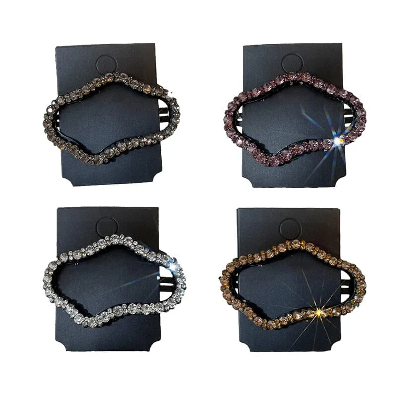 Rhinestone Bling Snap Hair Clip Barrettes Rhinestone Bling Snap Hair Clip Barrettes