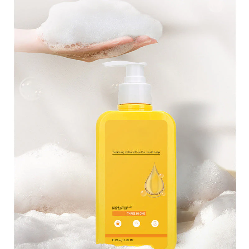 3-in-1 Sulfur Mite-Removal Liquid Soap
