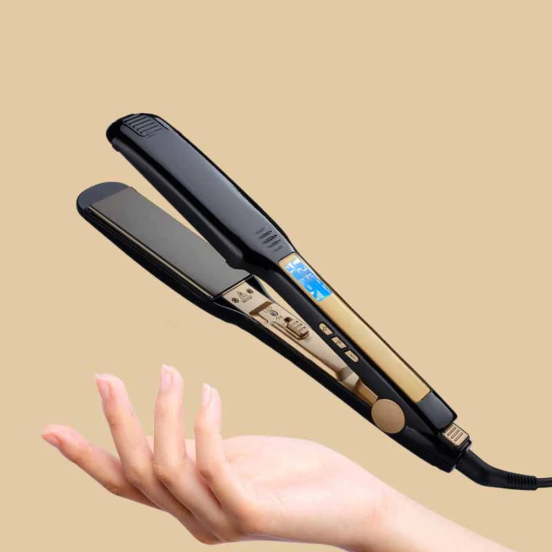 LCD Display Hair Straightener with Adjustable Temperature