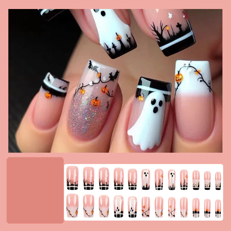 Halloween Style Press On Nails