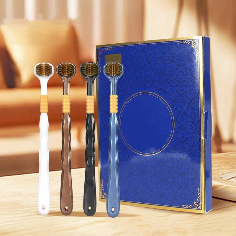 HOT SALE Three-headed multi-angle cleaning toothbrush