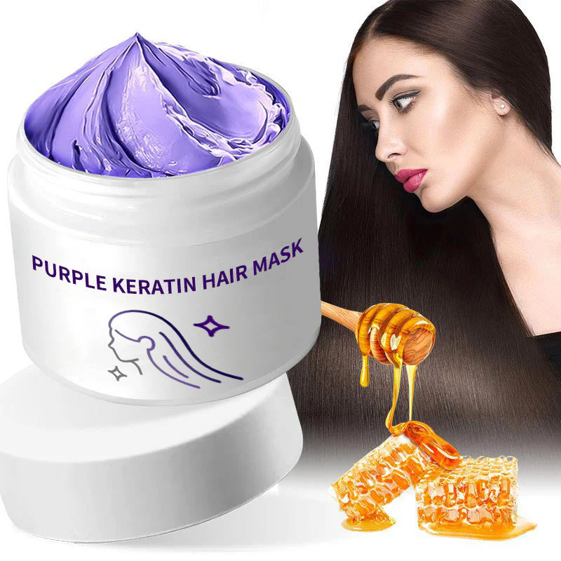 Buy 2 Get 1 Free! Purple Keratin Hair Mask - Tones Blonde, Silver & Gray Hair | Anti-Brass + Color Lock Buy 2 Get 1 Free! Purple Keratin Hair Mask - Tones Blonde, Silver & Gray Hair | Anti-Brass + Color Lock