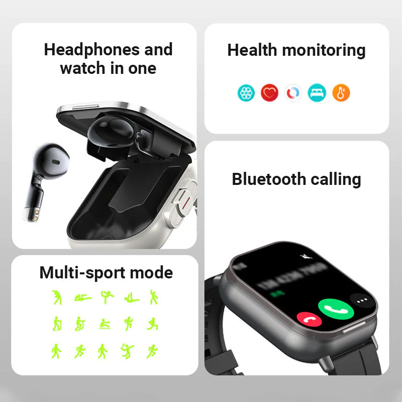 2025 new hot sale 2-in-1 Bluetooth Earphones Smartwatch 2025 new hot sale 2-in-1 Bluetooth Earphones Smartwatch
