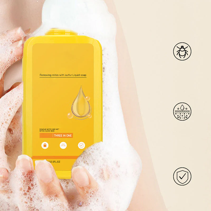 3-in-1 Sulfur Mite-Removal Liquid Soap