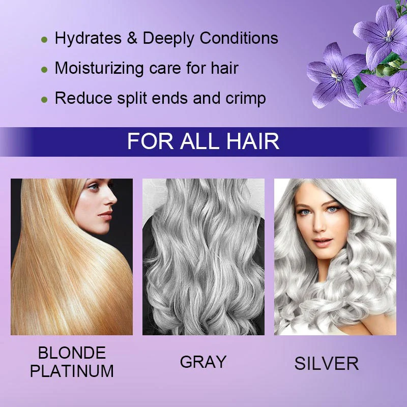 Buy 2 Get 1 Free! Purple Keratin Hair Mask - Tones Blonde, Silver & Gray Hair | Anti-Brass + Color Lock Buy 2 Get 1 Free! Purple Keratin Hair Mask - Tones Blonde, Silver & Gray Hair | Anti-Brass + Color Lock