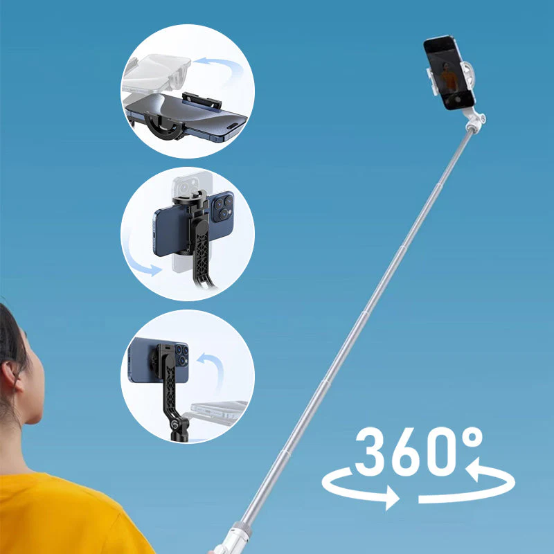 360° Magnetic & Clamping 2-in-1 Selfie Stick 360° Magnetic & Clamping 2-in-1 Selfie Stick