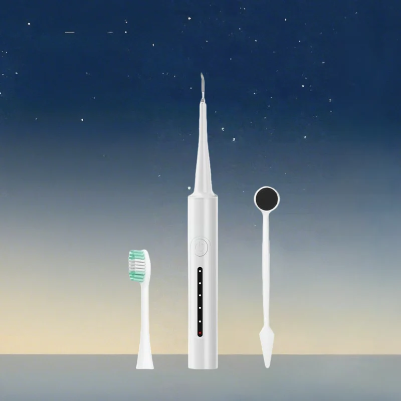 2-in-1 Ultrasonic Tooth Cleaner & Electric Toothbrush