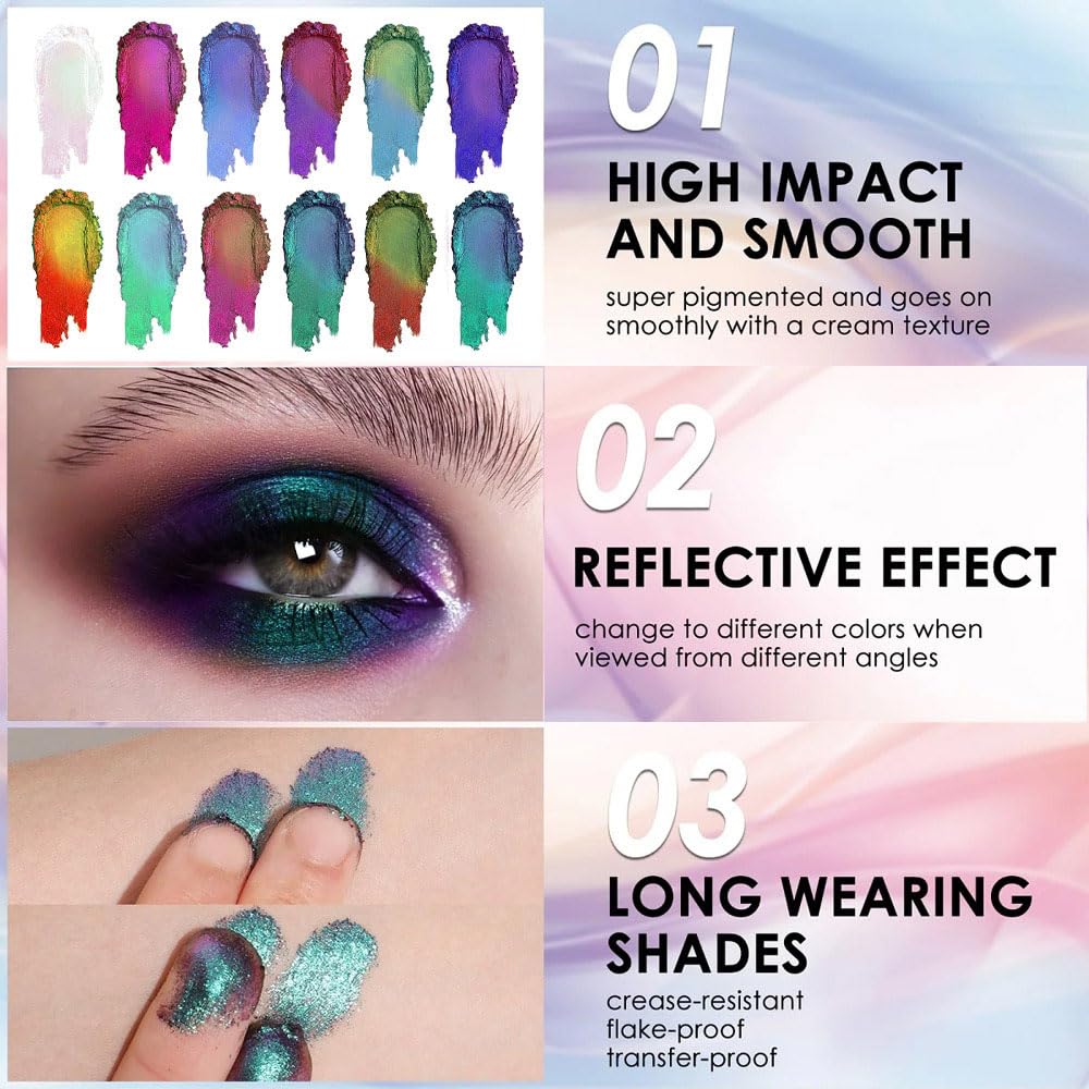 Buy 1 get 1 freeDouble chrome eye shadow