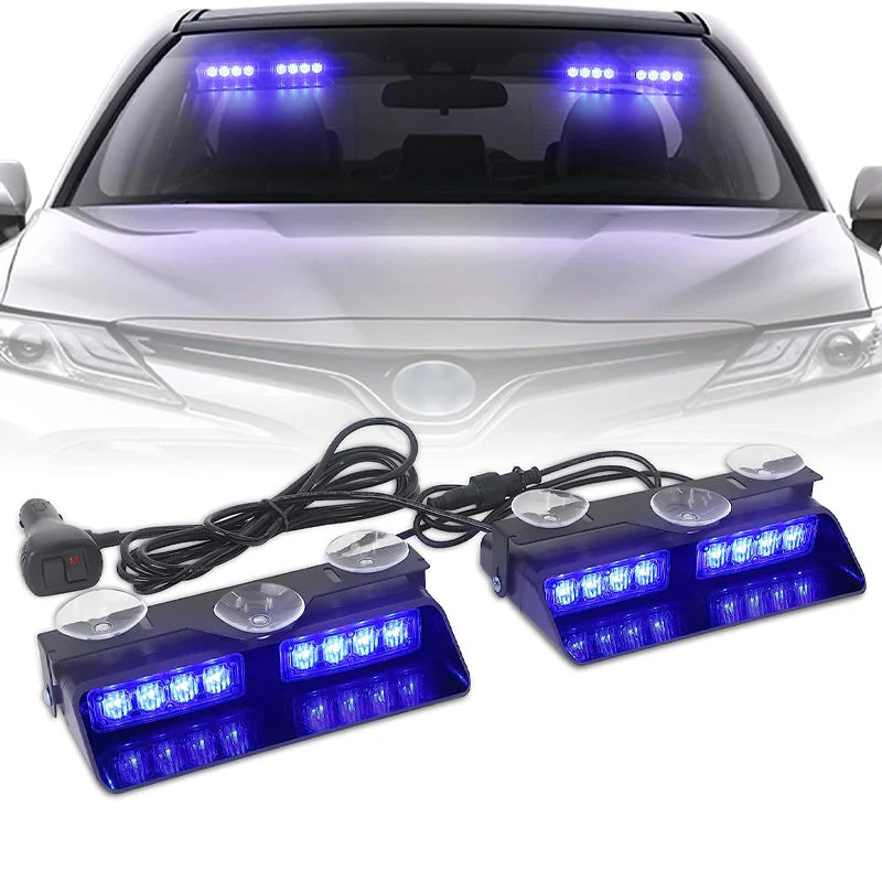 Time-limited Special Windshield Suction Cup Strobe Warning Light for Vehicles
