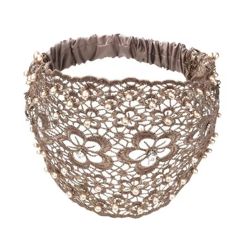 Summer Sale 49% OFFPlum Blossom Hollow Beaded Wide Headband