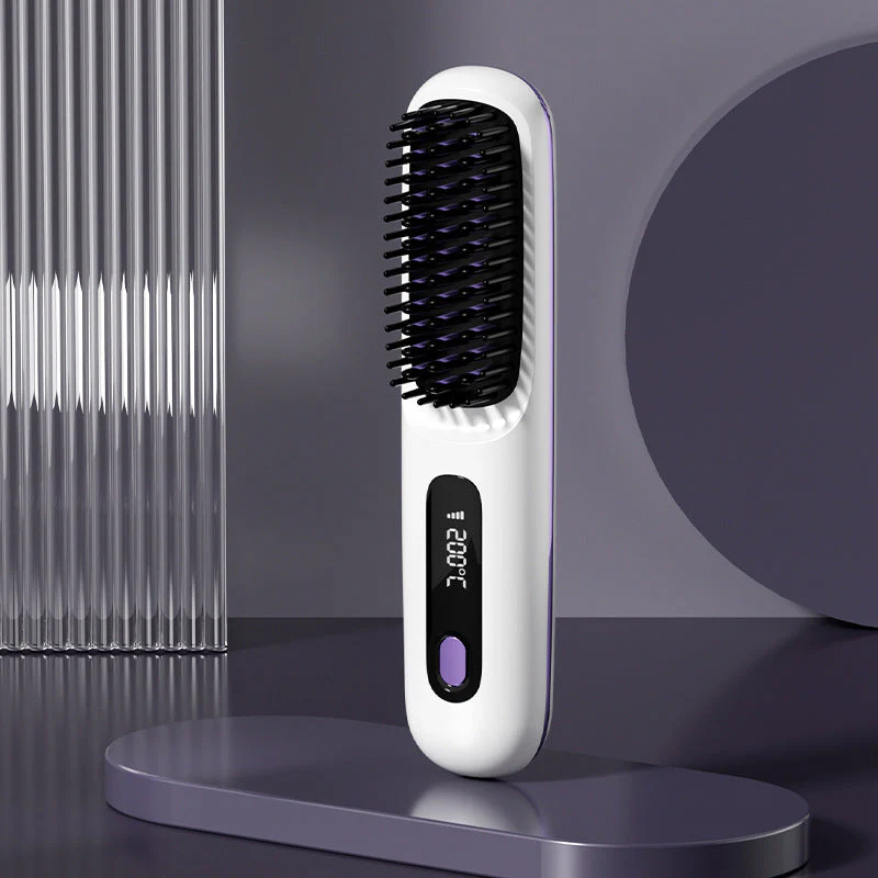 Summer Hot SaleWireless Ceramic Heating Hair Straightening Comb Summer Hot SaleWireless Ceramic Heating Hair Straightening Comb