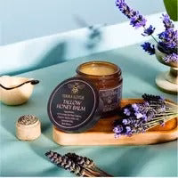 Organic Grass-Fed Beef Tallow Balm with Raw Honey - Handmade All-Natural Moisturizer for Soft, Smooth, Radiant Skin