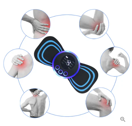 Hot SalePortable Massager with 8 Modes and LCD Screen - Mini Muscle Stimulator for Pain Relief