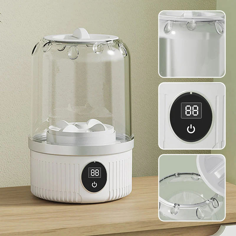 Free your hands. Wireless Charging Mini Washing Machine Free your hands. Wireless Charging Mini Washing Machine