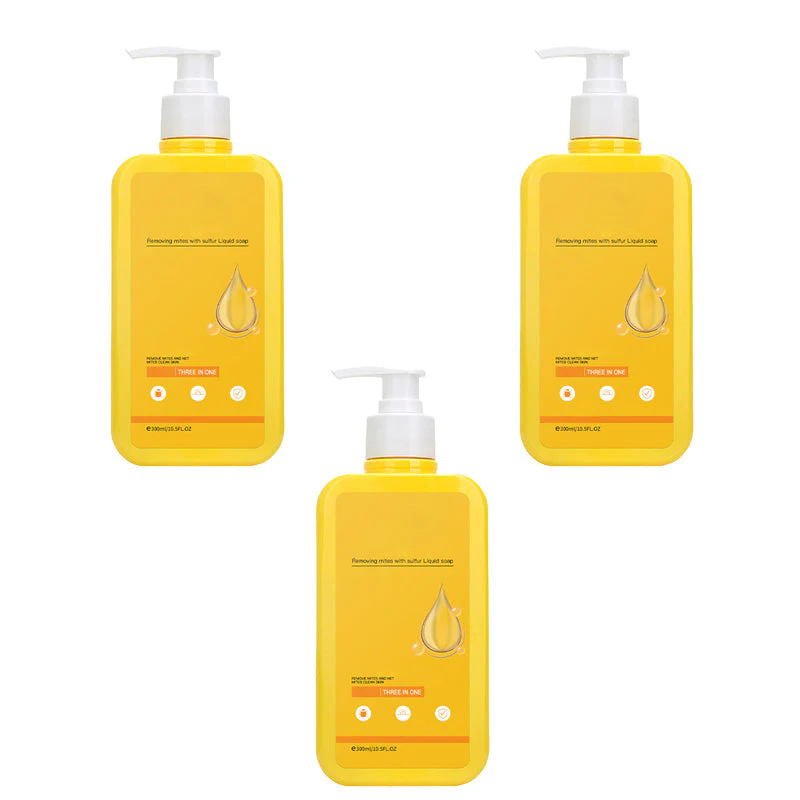 3-in-1 Sulfur Mite-Removal Liquid Soap