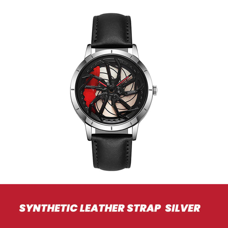 Rotating Skeleton Car Wheel Wrist Watch Rotating Skeleton Car Wheel Wrist Watch