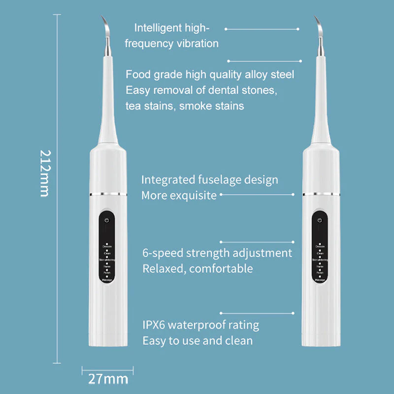  Professional Multi-Function & Multi-Speed Ultrasonic Teeth Cleaner