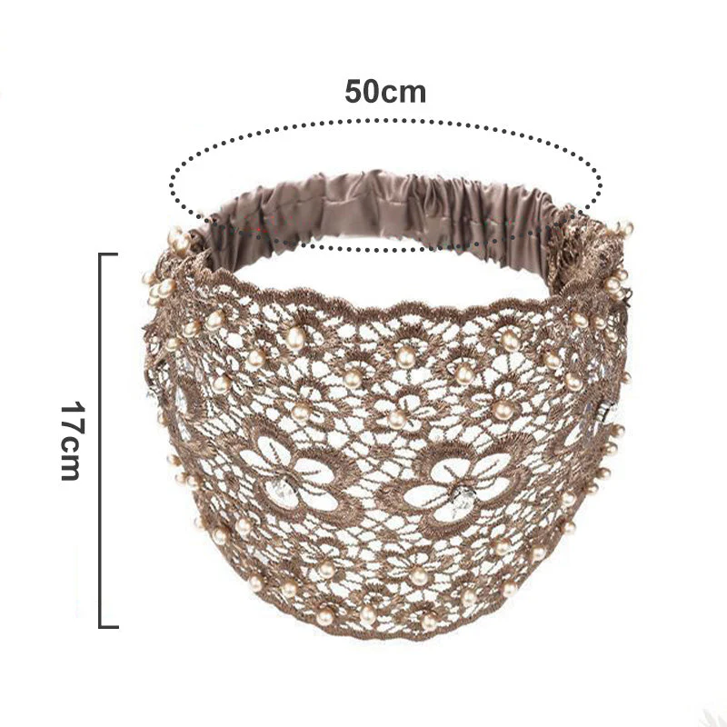 Summer Sale 49% OFFPlum Blossom Hollow Beaded Wide Headband
