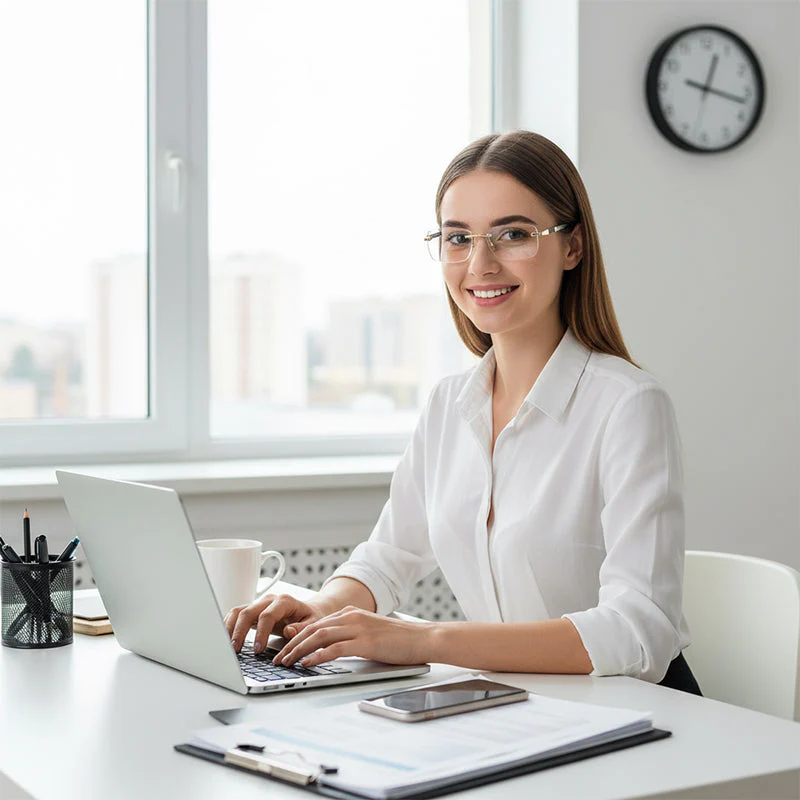 Lightweight Blue-Light Blocking Photochromic Glasses