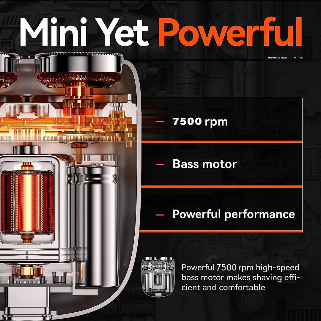 HOT SALE2025New Upgrade Pocket Shaver USB Mini Shavers for Men Rechargeable Waterproof Compact Electric Razor for Home, Car, Travel