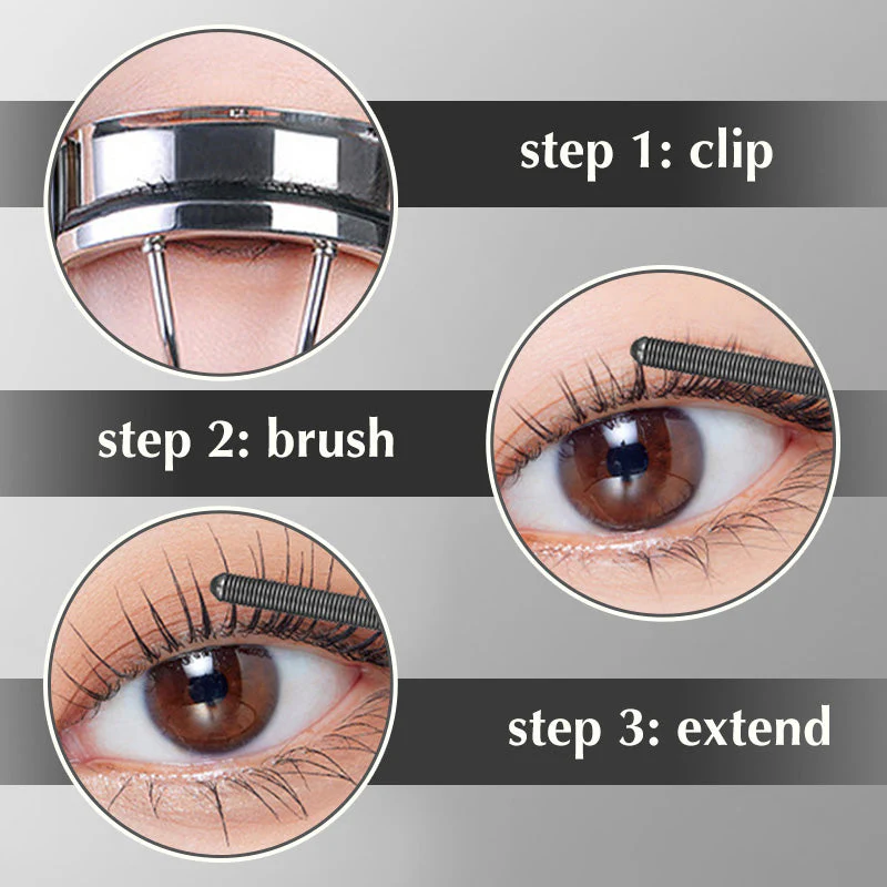3D Curling Metal Wand Mascara-Waterproof & Long-Lasting