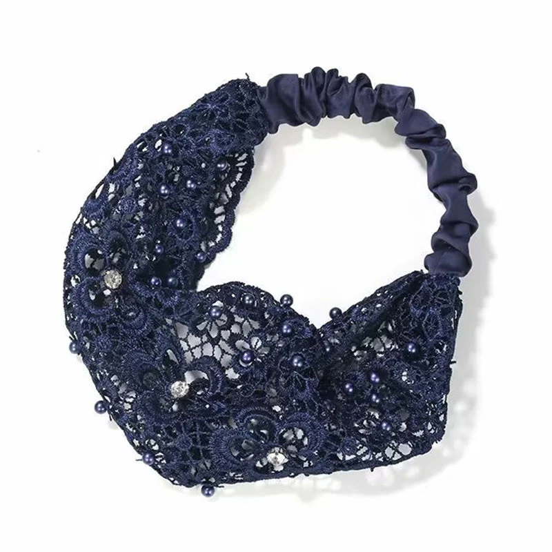 Summer Sale 49% OFFPlum Blossom Hollow Beaded Wide Headband