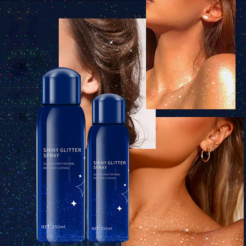 Long-Lasting Shiny Body Glitter Spray