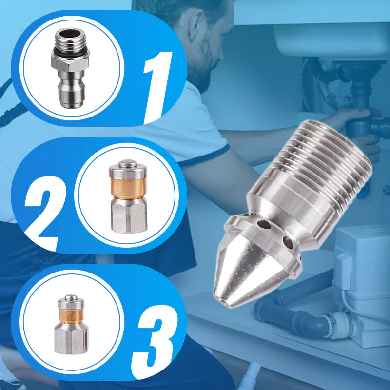 2025 new hot saleRotary High-Pressure Sewer Jetting Nozzle