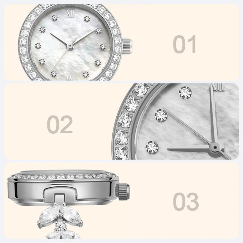 Mermaid Bling Diamond Watch Set
