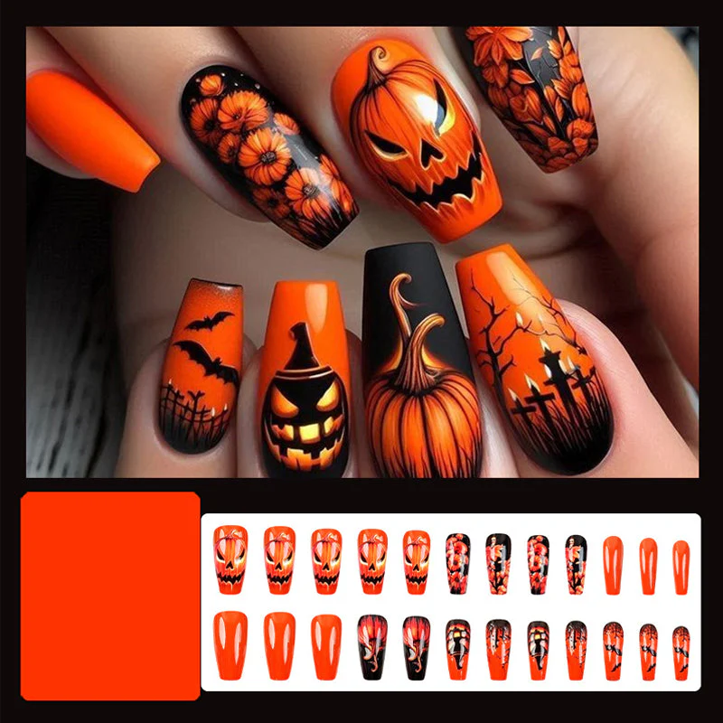 Halloween Style Press On Nails