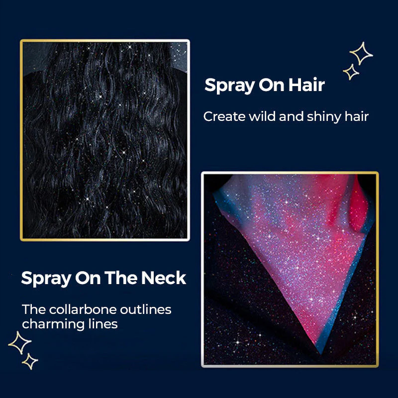 Long-Lasting Shiny Body Glitter Spray