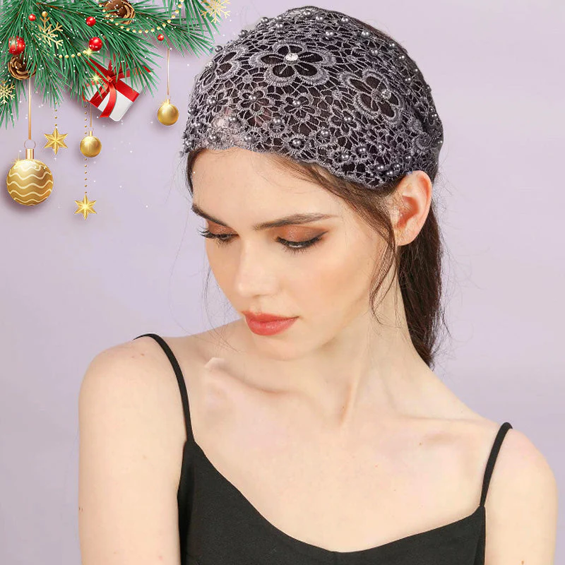 Summer Sale 49% OFFPlum Blossom Hollow Beaded Wide Headband