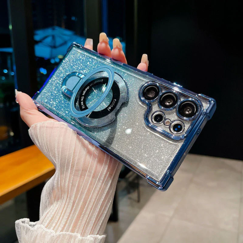 Magnetic Gradient Glitter Mobile Phone C...