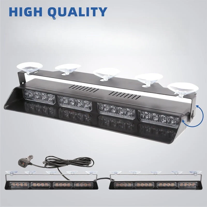 Time-limited Special Windshield Suction Cup Strobe Warning Light for Vehicles