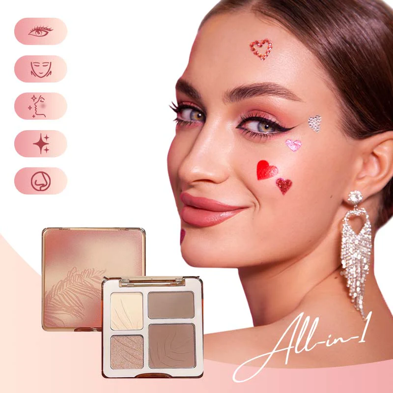 Four Colors Eyeshadow Contour Palette