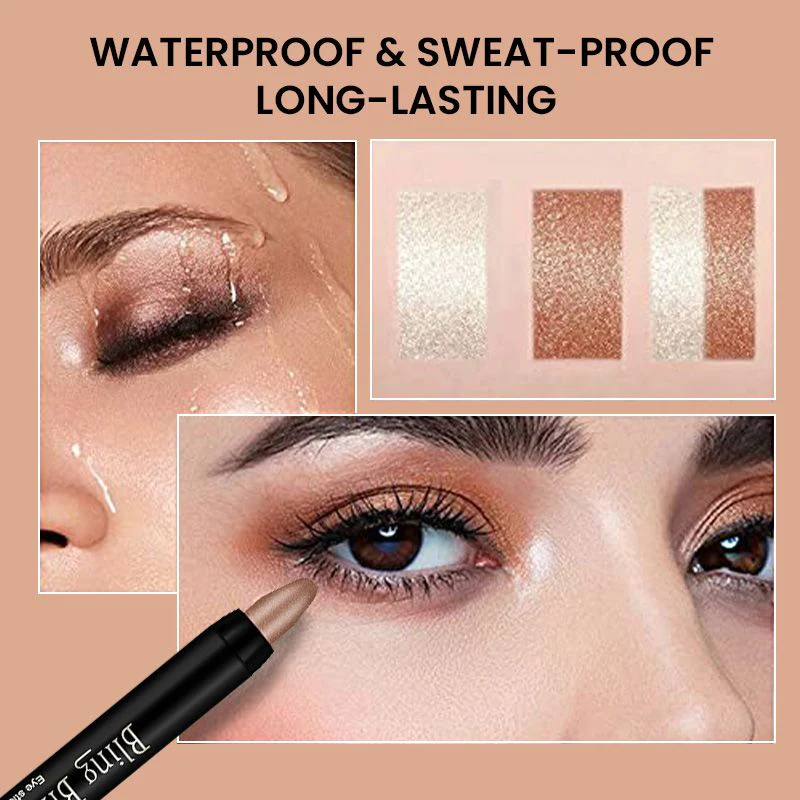 Time limit Sale 50% OFF16 Colors Highlight Eyeshadow Pen Waterproof Glitter Eyeshadow Eyeliner Pen