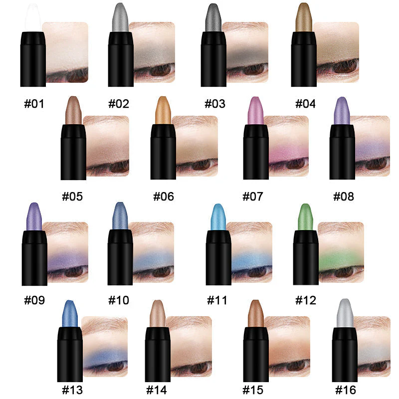 Time limit Sale 50% OFF16 Colors Highlight Eyeshadow Pen Waterproof Glitter Eyeshadow Eyeliner Pen