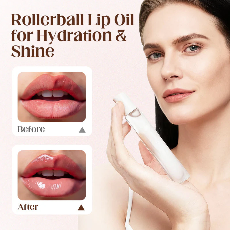 Rollerball Lip Oil for Hydration & S...