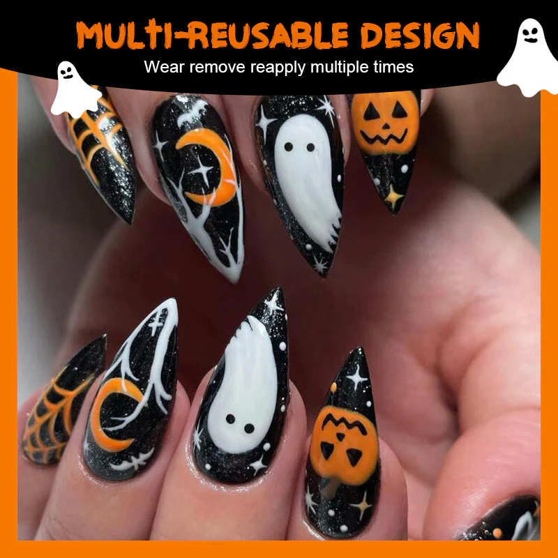 Halloween Style Press On Nails
