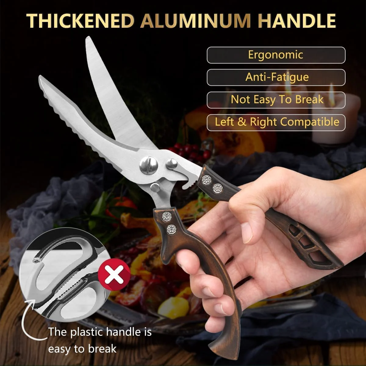 ( HOT SALE NOW-48% OFF) -Heavy Duty Stainless Steel Bone-Cut Scissors