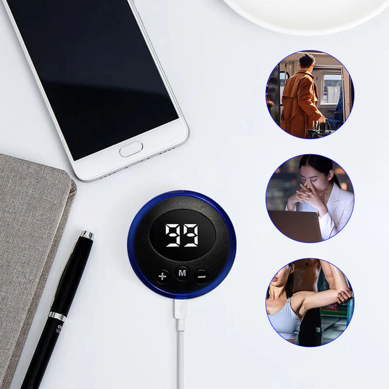 Hot SalePortable Massager with 8 Modes and LCD Screen - Mini Muscle Stimulator for Pain Relief